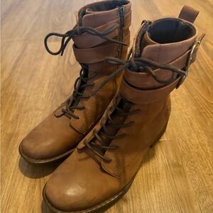 Born Brown Lace-Up Women's Boots